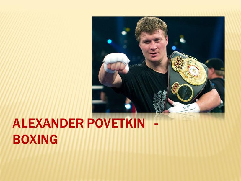 Alexander Povetkin - boxing