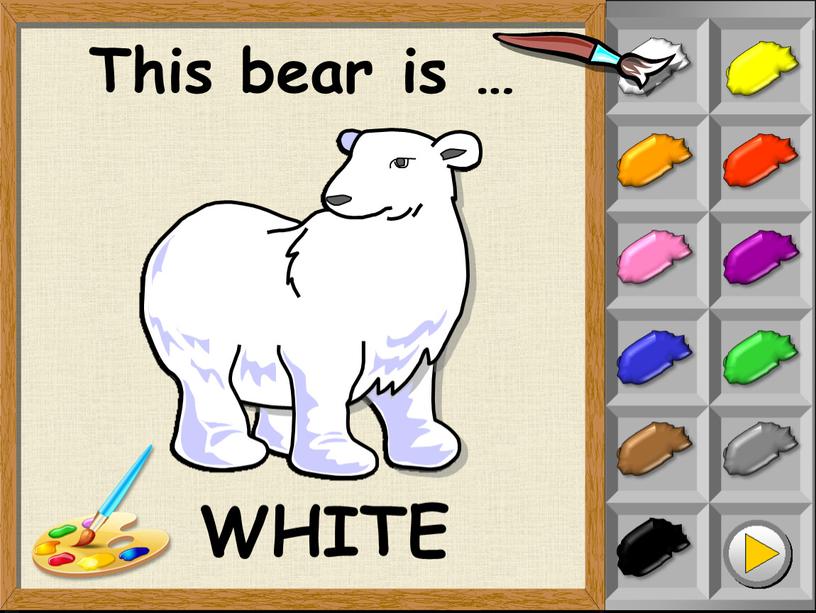 This bear is … WHITE