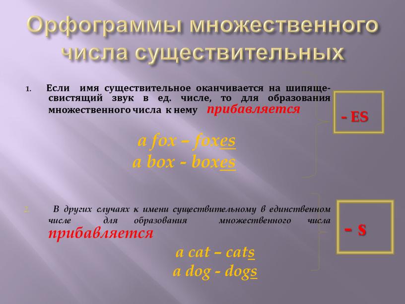 Если имя существительное оканчивается на шипяще-свистящий звук в ед