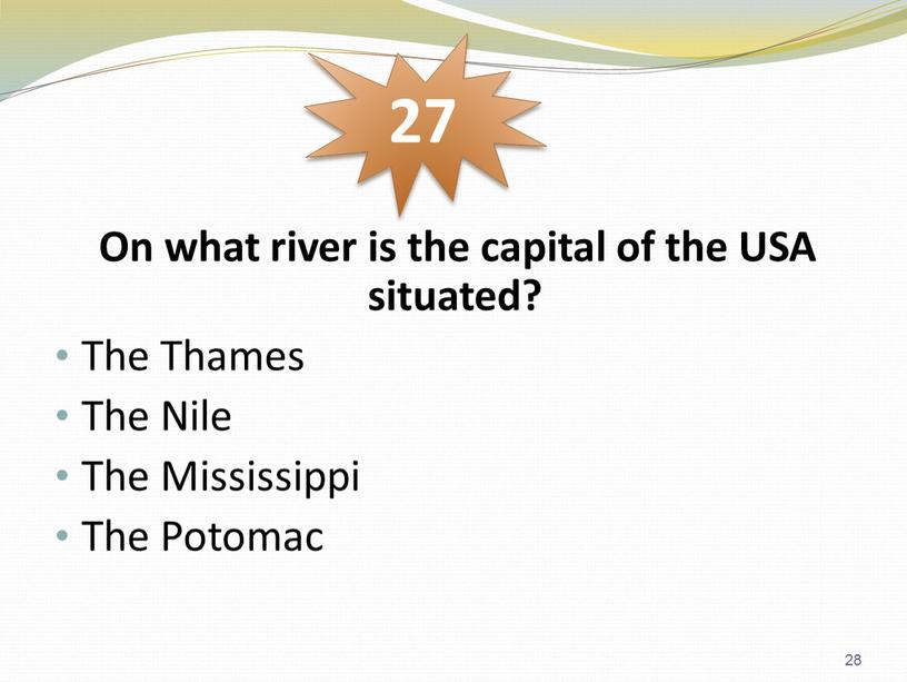 On what river is the capital of the