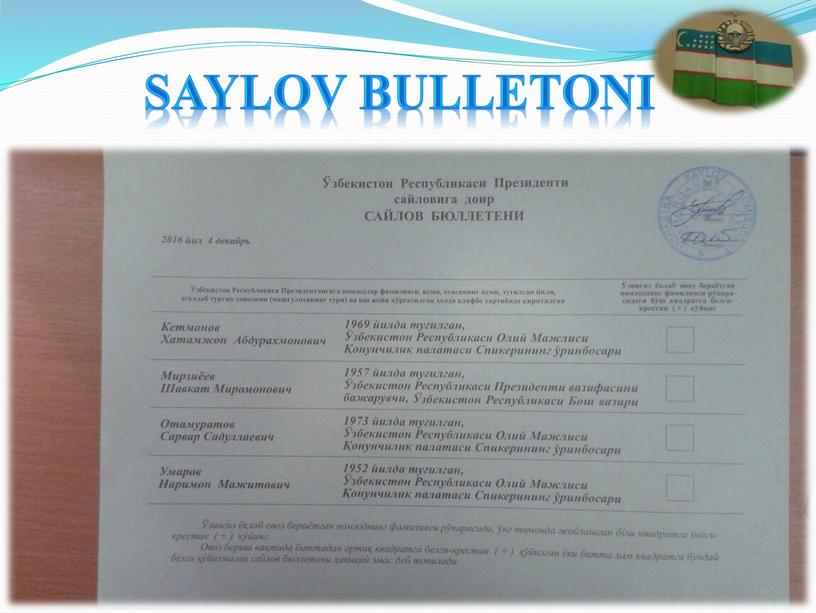 Saylov bulletoni