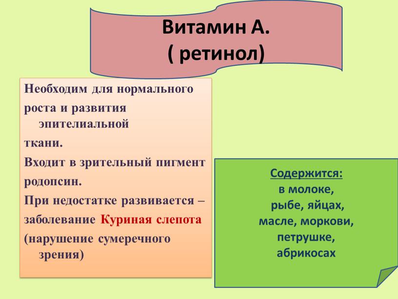 Необходим для нормального роста и развития эпителиальной ткани