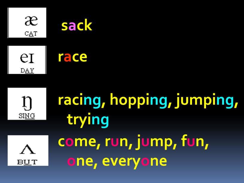 race racing, hopping, jumping, trying come, run, jump, fun, one, everyone sack