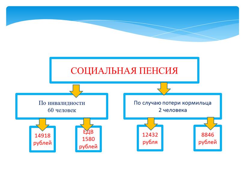 СОЦИАЛЬНАЯ ПЕНСИЯ По инвалидности 60 человек