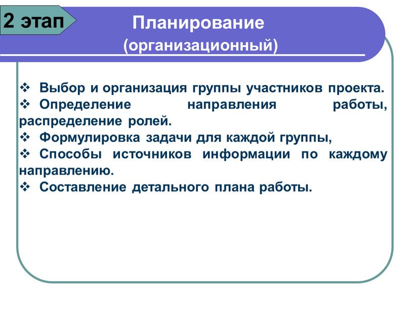 Планирование (организационный)