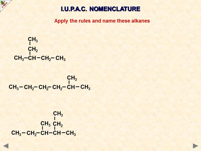 I.U.P.A.C. NOMENCLATURE I.U.P.A