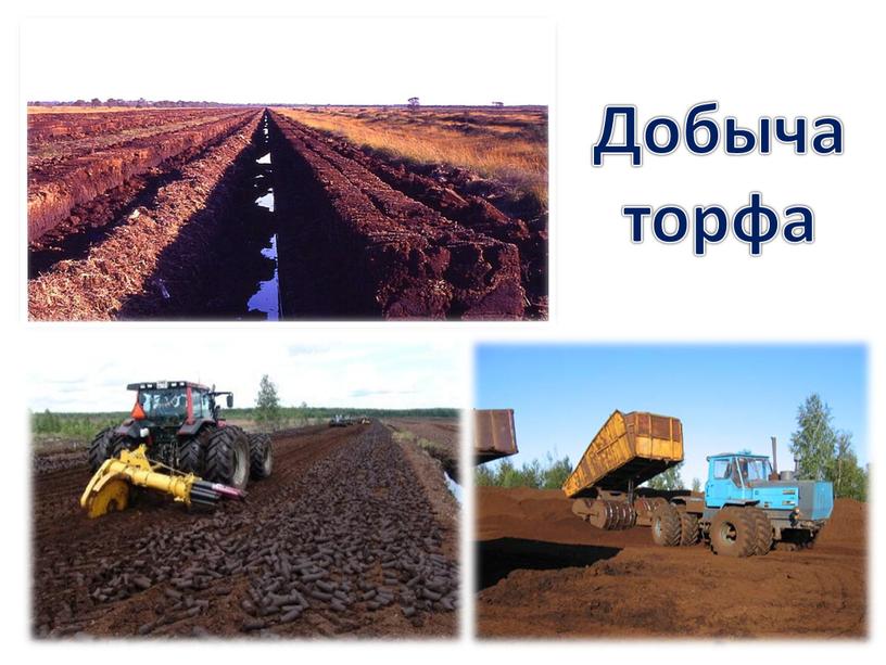 Добыча торфа