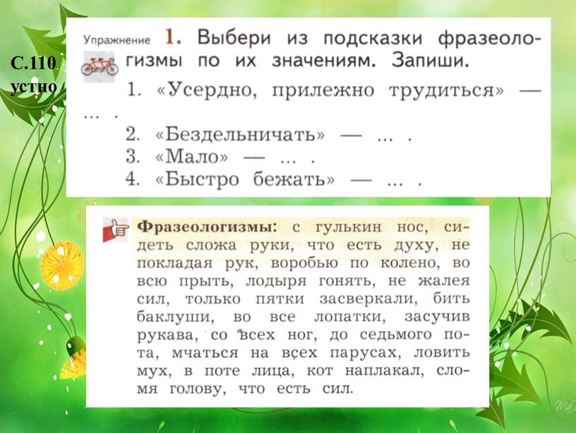 С.110 устно