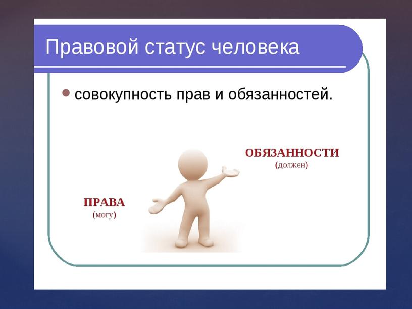 Презентация к уроку обществознания "Права и свободы человека и гражданина в России" 8 класс