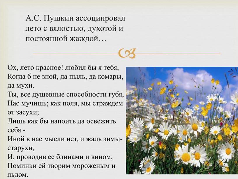 Презентация по литературному чтению. Тема"Лето в творчестве А С Пушкина".225 лет со дня рождения великого поэта.