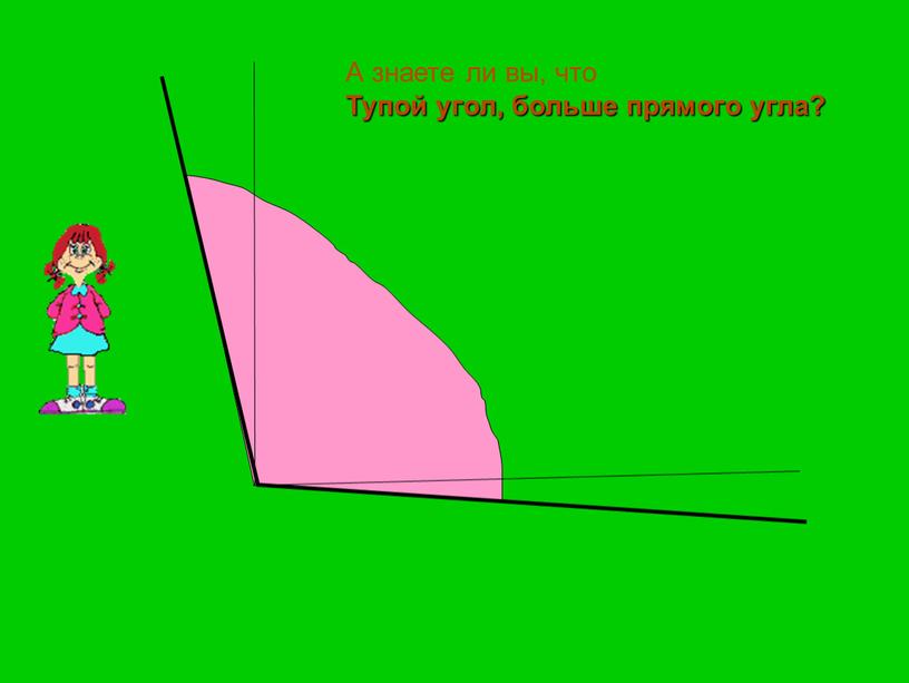 А знаете ли вы, что Тупой угол, больше прямого угла?