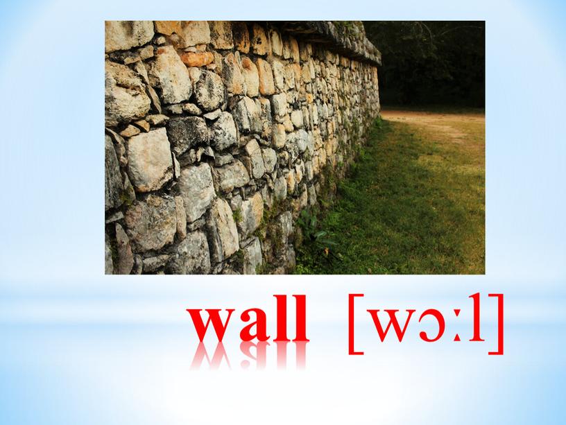 wall [wɔːl]