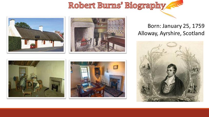 Robert Burns’ Biography Born: January 25, 1759