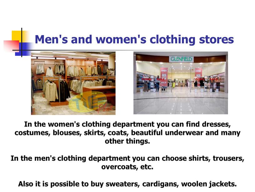 Men's and women's clothing stores