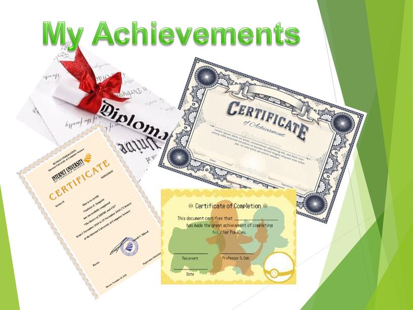 My Achievements
