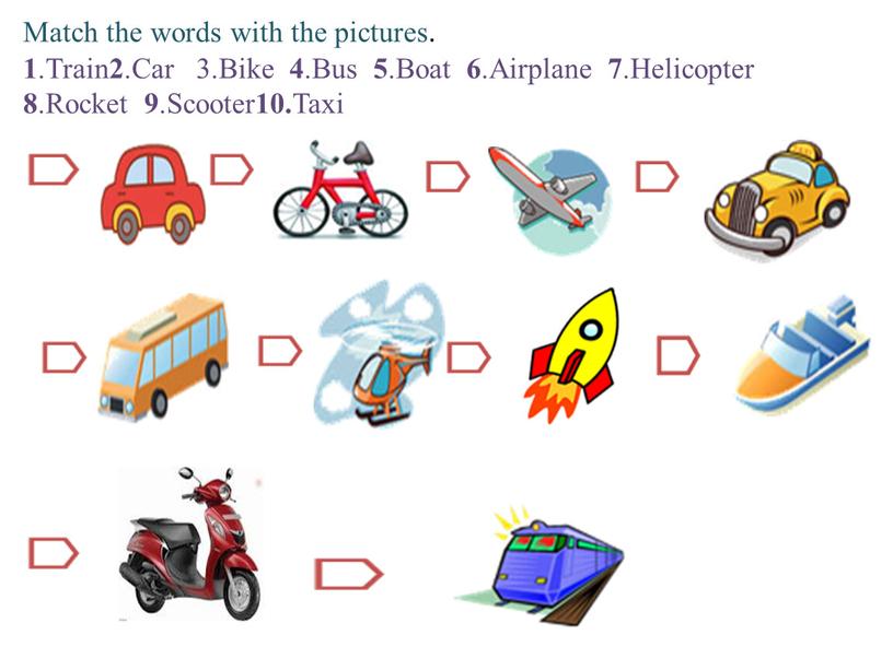 Match the words with the pictures