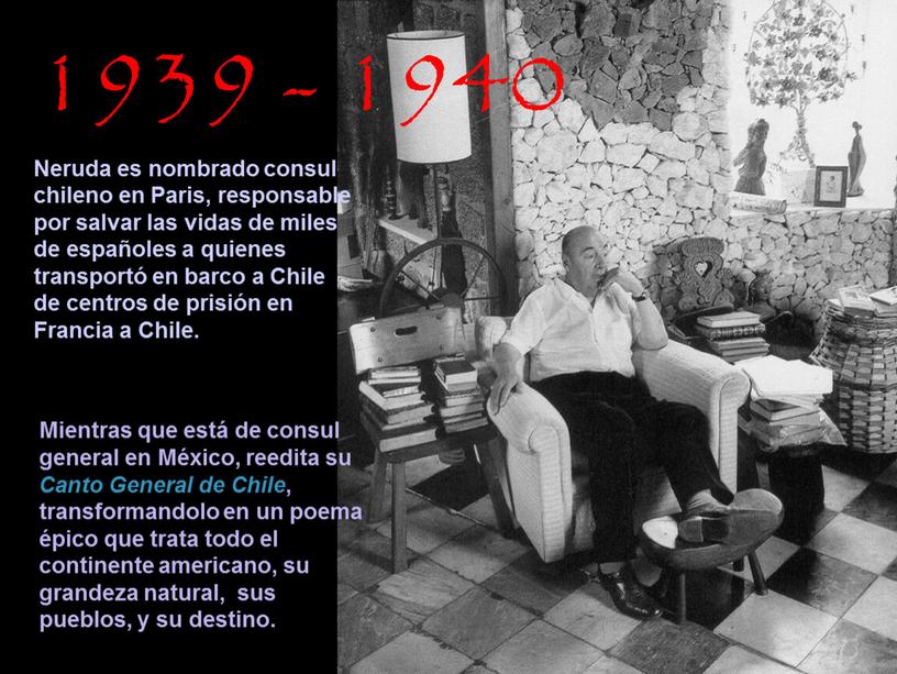 Neruda es nombrado consul chileno en
