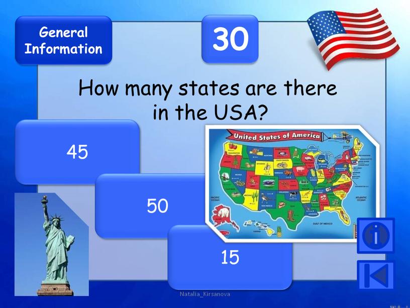 General Information 30 How many states are there in the