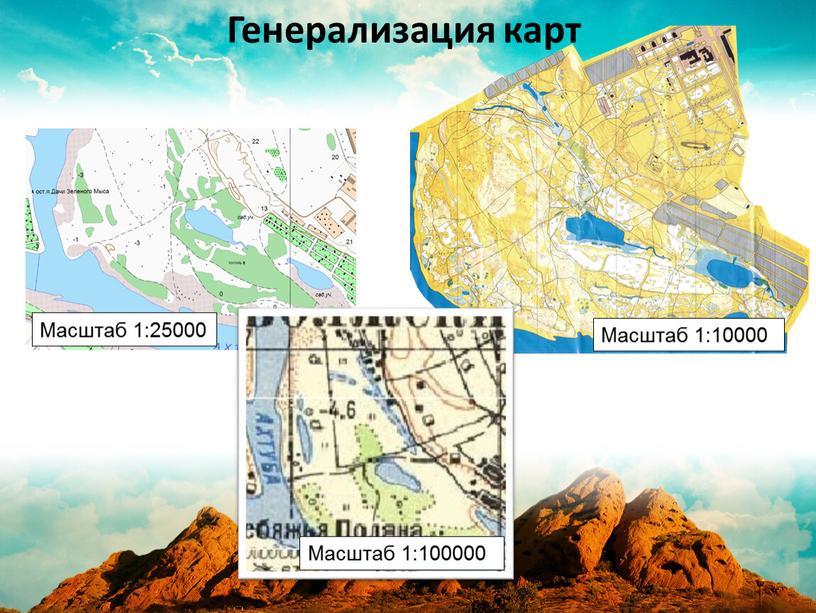 Генерализация карт Масштаб 1:10000