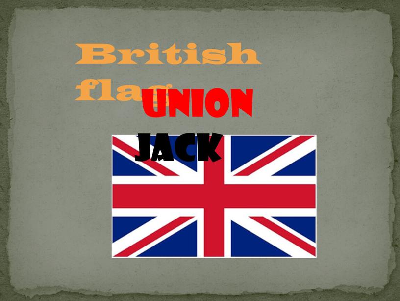 British flag UNION JACK
