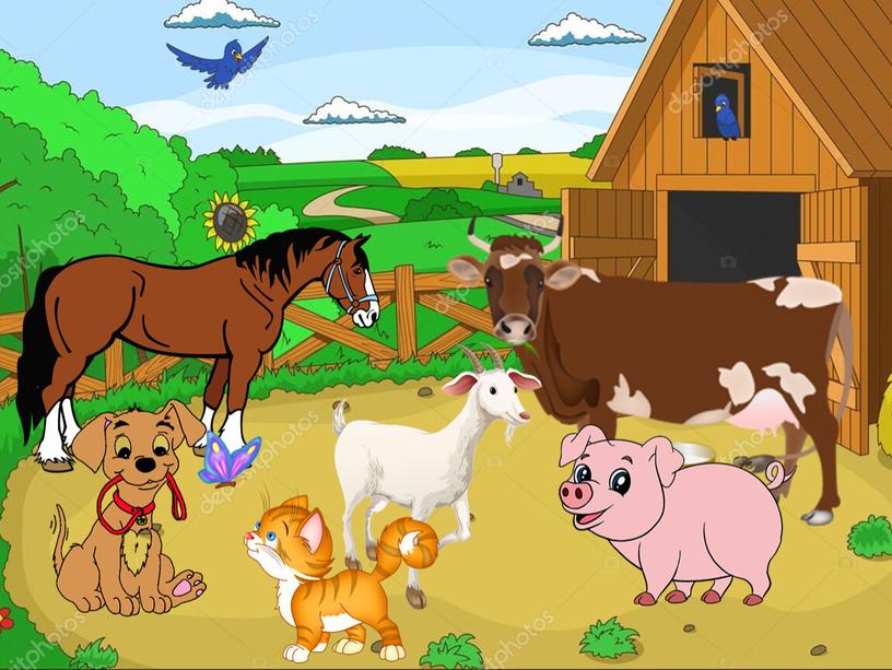 Игра для детей 2-3 лет "Домашние животные"
