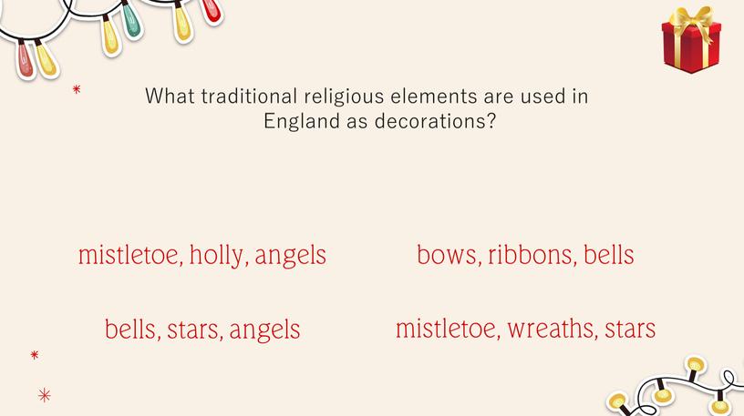 What traditional religious elements are used in