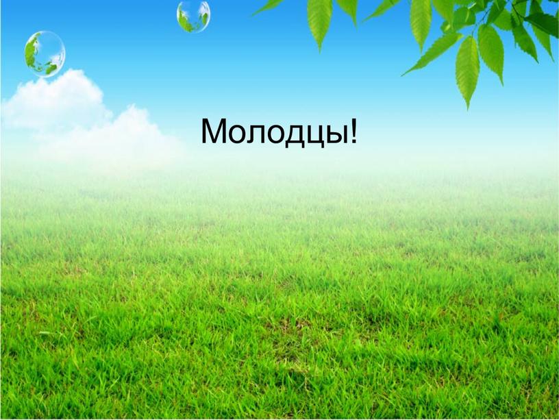 Молодцы!