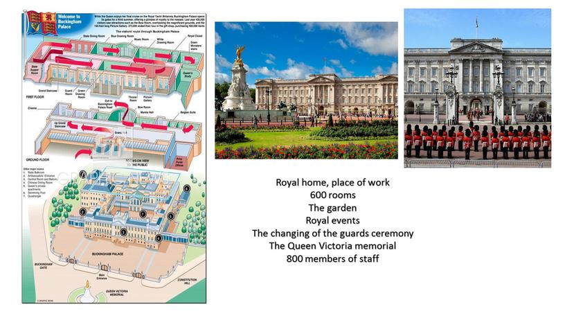 Royal home, place of work 600 rooms