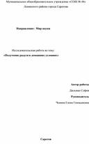 Исследовательская работа на тему "Получение радуги в домашних условиях"