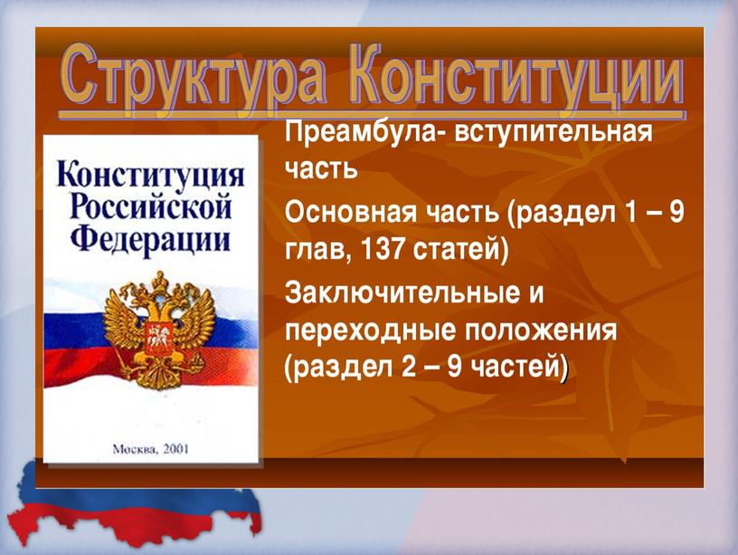 Проект конституция рф 9 класс