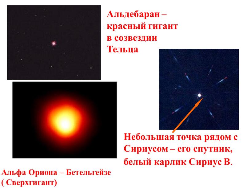 Презентация к занятию по теме "Виды звезд"