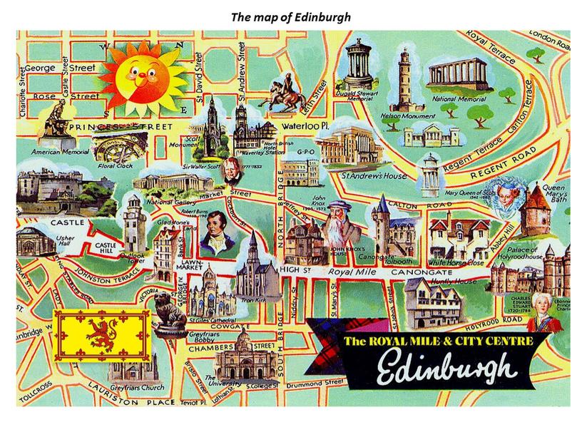 The map of Edinburgh