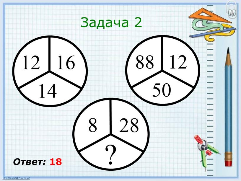 Задача 2 Ответ: 18