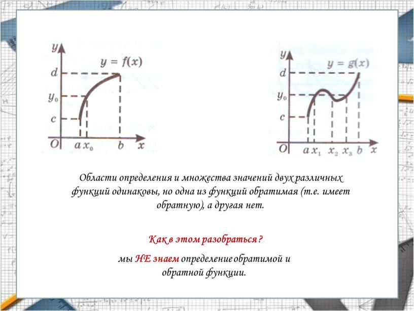 Функция обратная к функции у x3 x r функция r