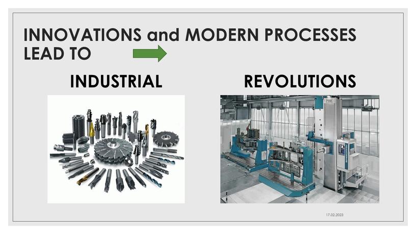 INNOVATIONS and MODERN PROCESSES