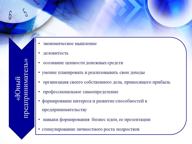 Презентация к педагогическому проекту "Школа "Заработай сам!"