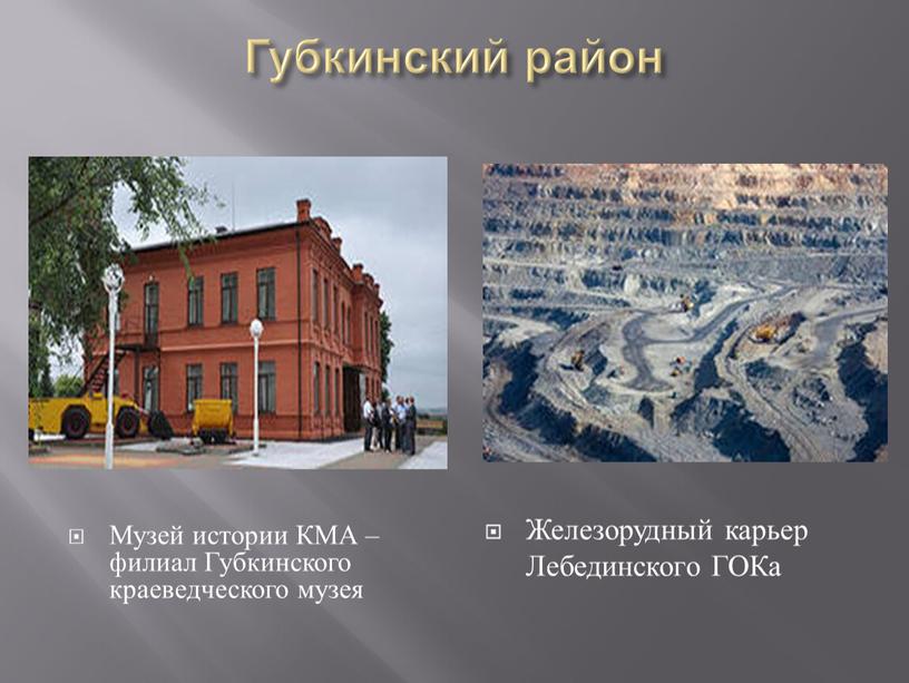 Губкинский район Музей истории