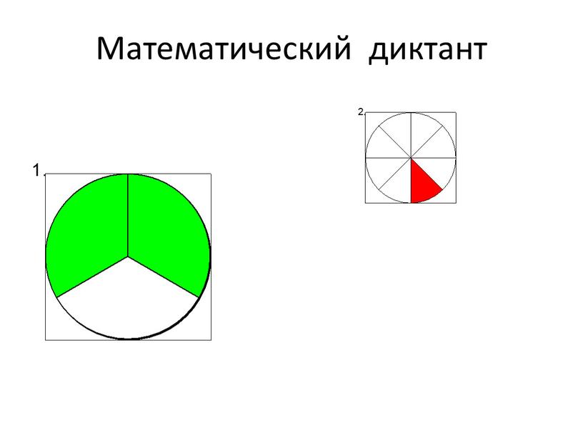 Математический диктант