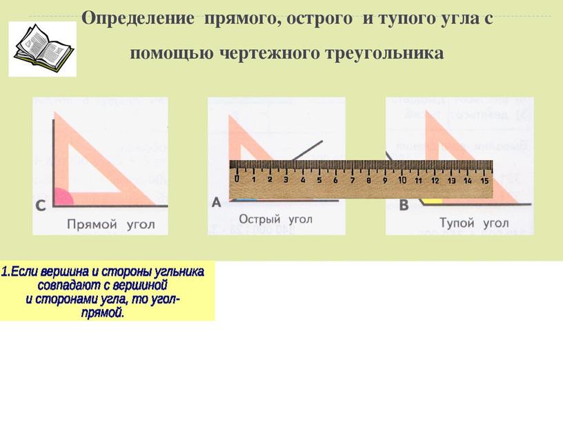 Урок математики 4 класс  "Угол и его обозначение. Виды углов"