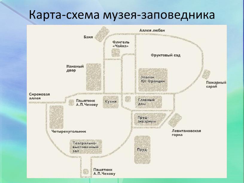 Карта-схема музея-заповедника