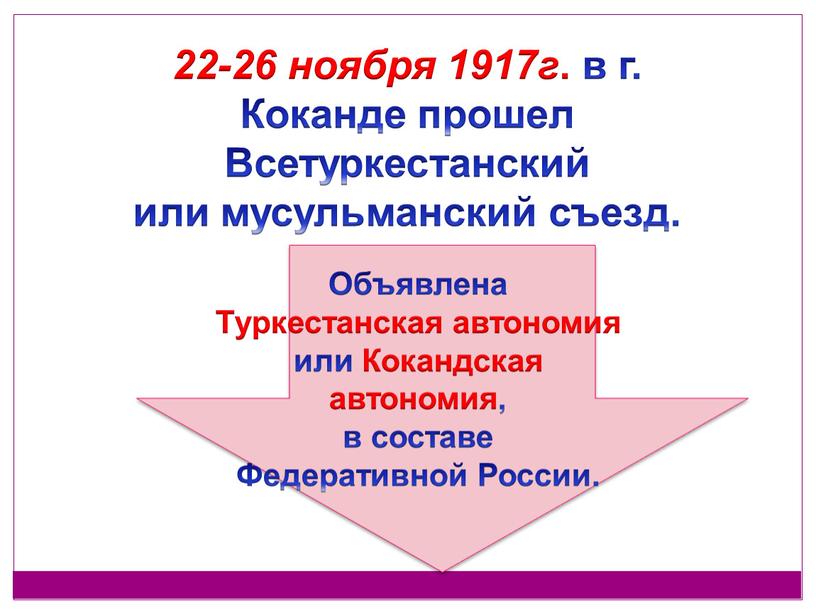 Коканде прошел Всетуркестанский или мусульманский съезд