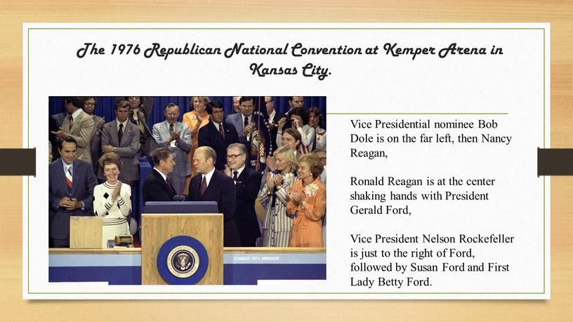 The 1976 Republican National Convention at