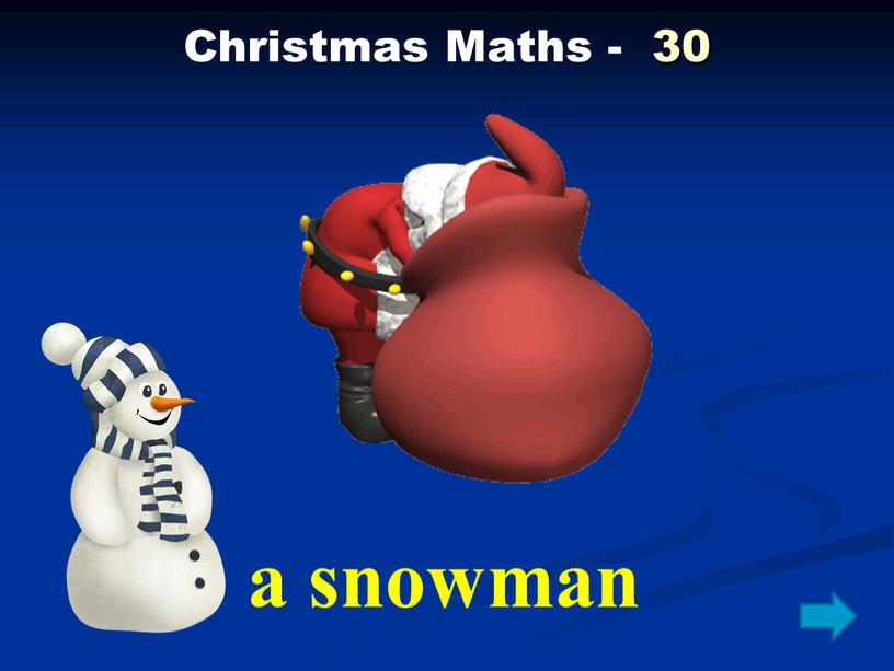 Christmas Maths - 30 a snowman