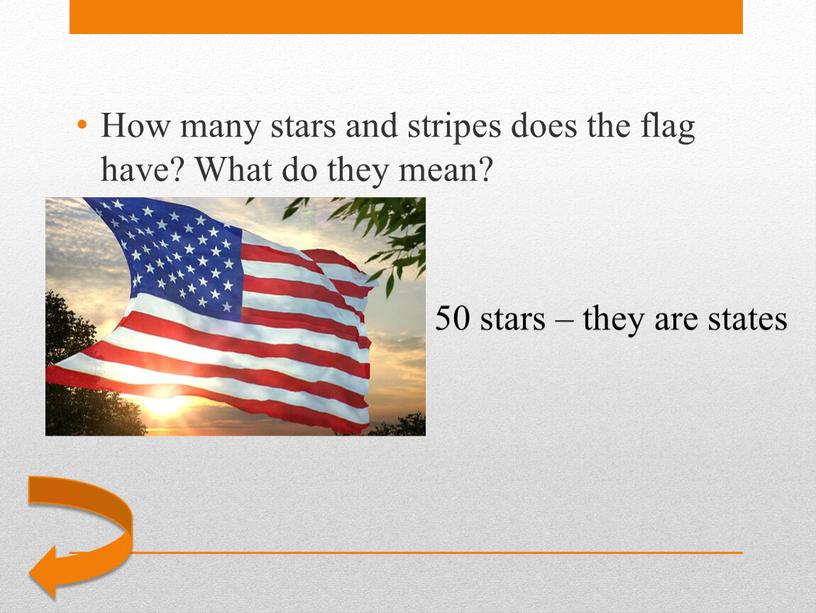 How many stars and stripes does the flag have?