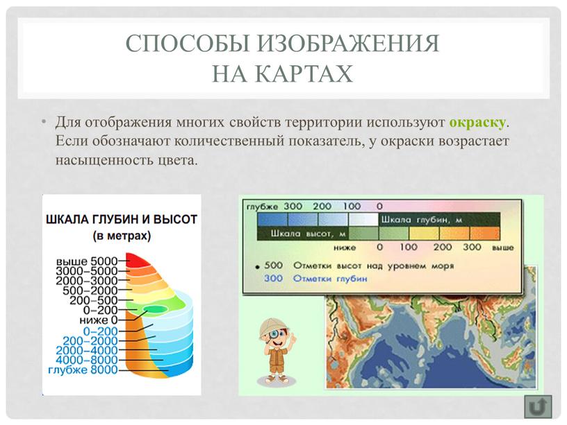 Способы изображения на картах