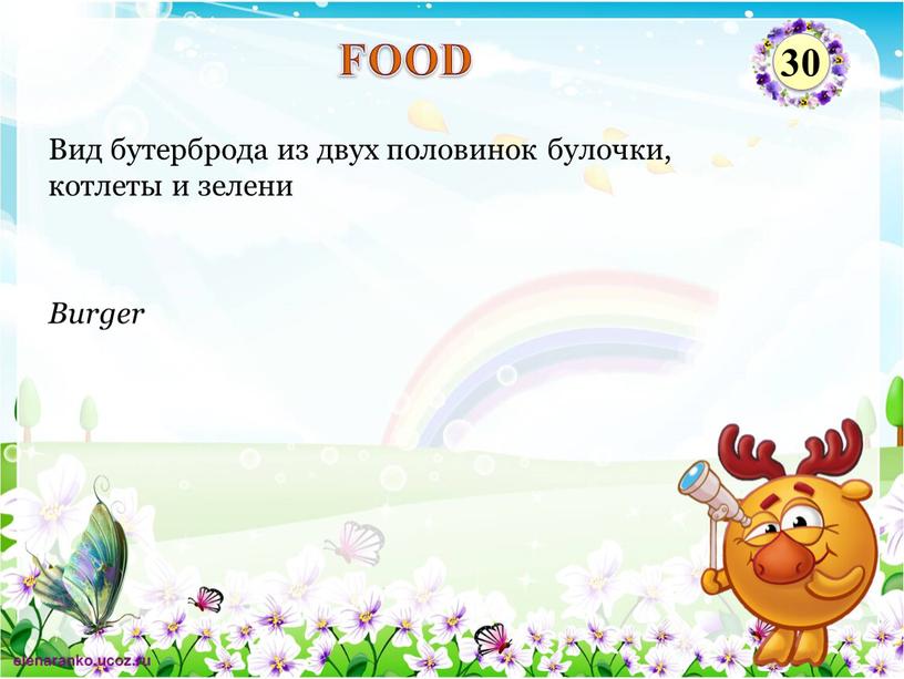 Burger Вид бутерброда из двух половинок булочки, котлеты и зелени