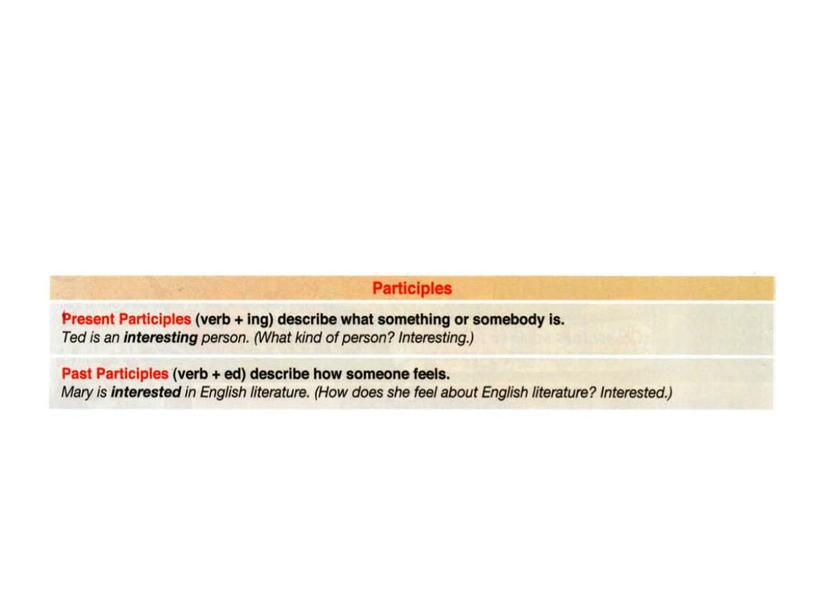 23 Infinitive. Ing-form. Participles. 9 class