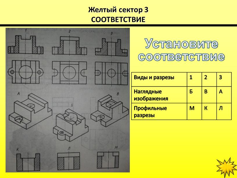 Желтый сектор 3 СООТВЕТСТВИЕ