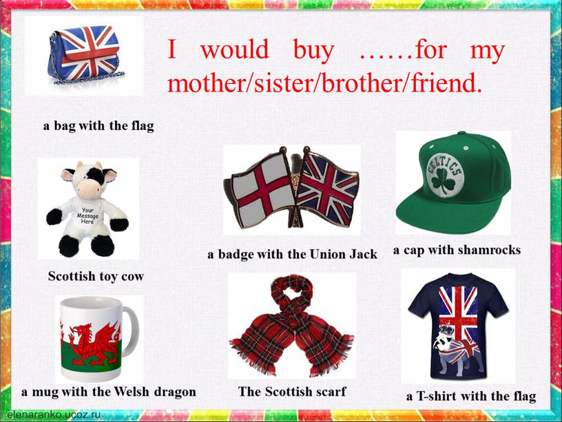 I would buy ……for my mother/sister/brother/friend