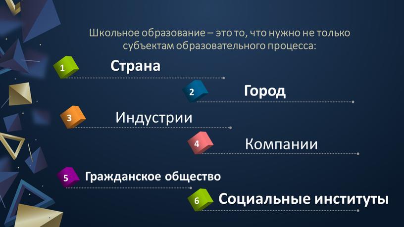 Школьное образование – это то, что нужно не только субъектам образовательного процесса: